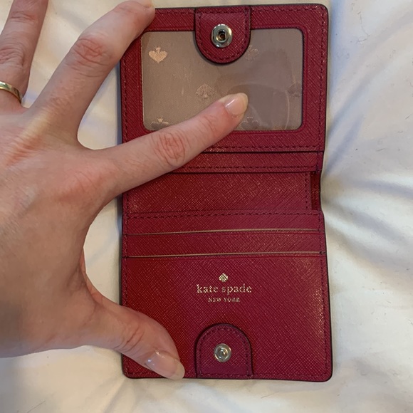 Kate Spade raspberry wallet - Picture 2 of 2